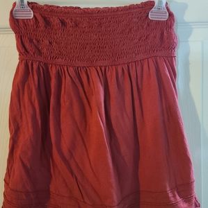 Maroon color tube top
